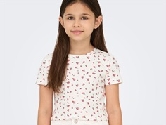 Kids ONLY top white with red flowers  